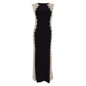 Xscape black lace formal dress 8/10